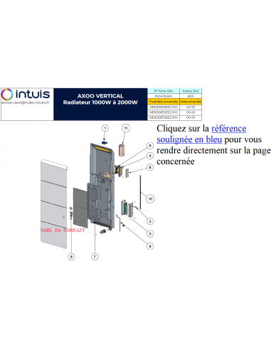 Pièces détachées pour Axoo Vertical -...