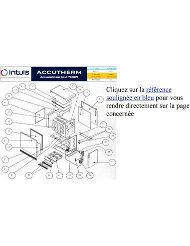 Pièces détachées pour Accutherm Haut...