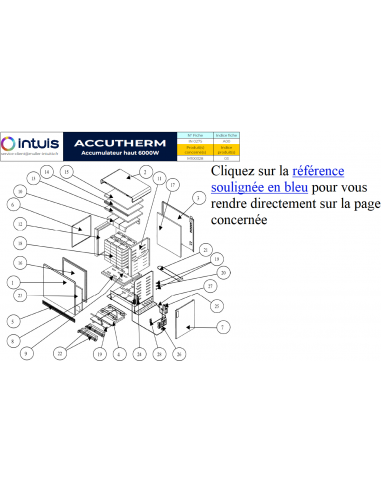 Pièces détachées pour Accutherm Haut...