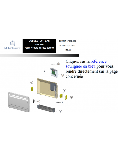 Pièces détachées pour Novium bas -...